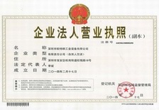 太阳成tyc7111cc资质证书-营业证书